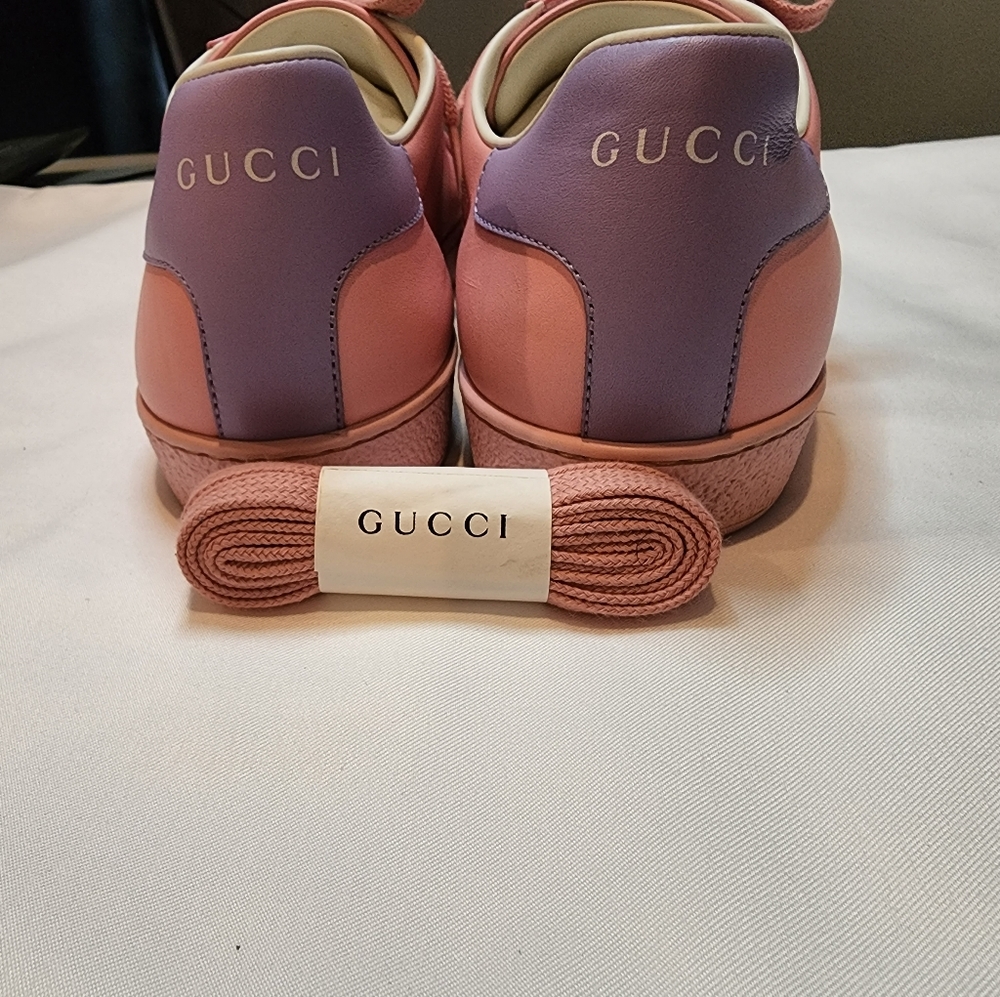 GUCCI ACE TENNIS SHOE WILD ROSE SIZE 39 LIGHT WEAR